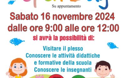 Open Day Infanzia Novembre 2024